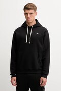 Hummel bluza męska kolor czarny z kapturem gładka 232944