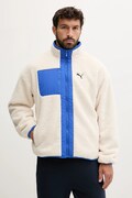 Puma geacă cu două fețe culoarea bej, de iarnă, 688371