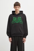 Pamučna dukserica Puma PUMA x RIPNDIP boja: crna, s kapuljačom, s aplikacijom, 632414