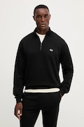 Βαμβακερή μπλούζα Lacoste χρώμα: μαύρο, SH9774