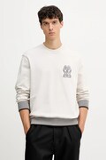 Armani Exchange bluza bawełniana męska kolor beżowy z aplikacją XM001040 AF10830