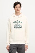 Бавовняна кофта Tommy Hilfiger колір бежевий з капюшоном з аплікацією MW0MW40066