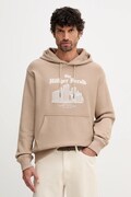 Бавовняна кофта Tommy Hilfiger колір бежевий з капюшоном з аплікацією MW0MW40066