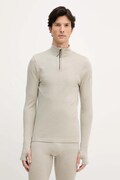 BOSS bluza z dodatkiem wełny męska kolor beżowy gładka 50544368