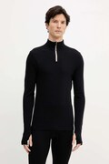 BOSS bluza z dodatkiem wełny męska kolor czarny gładka 50544368