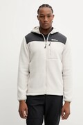 Jack Wolfskin bluza sportowa KAMMWEG PILE męska kolor beżowy z kapturem gładka 1711271