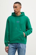 Calvin Klein Jeans bluza z kapturem męska bawełniana zielona LV04RD243G