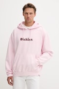 Dickies bluza męska kolor różowy z kapturem z nadrukiem DK0A87NP