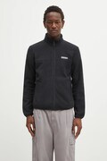 Napapijri hanorac fleece T-Dergana culoarea negru, uni, NP0A88V19411