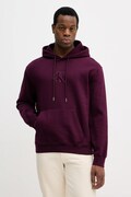 Mikina Calvin Klein Jeans fialová farba, s kapucňou, s nášivkou, LV04RD250G