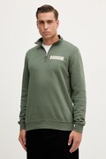 Barbour bluza bawełniana męska kolor zielony z aplikacją MOL0640
