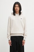 Fred Perry bluza bawełniana męska kolor beżowy z kapturem melanżowa M2643