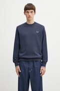 Βαμβακερή μπλούζα Fred Perry χρώμα: ναυτικό μπλε, M7535
