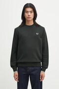 Fred Perry bluza bawełniana męska kolor zielony melanżowa M7535