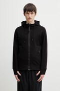 C.P. Company bluza rozpinana męska bawełniana czarna RCCMSS715A005086W