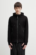 C.P. Company bluza rozpinana bawełniana męska czarna RCCMSS715A005086W