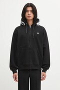 AAPE bluza Now Zip Up męska kolor czarny z kapturem z aplikacją AAPSWMC358XXP