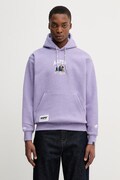 Кофта AAPE Aaper Hoodie колір фіолетовий з капюшоном меланж AAPSWMC370XBP