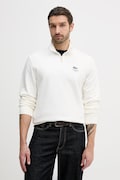 Lacoste bluza bawełniana kolor beżowy gładka SH2735