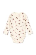 Konges Sløjd body bawełniane niemowlęce MINNIE NEWBORN BODY GOTS KS104377