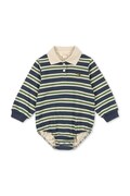 Konges Sløjd body bawełniane niemowlęce SPOTTY LS ROMPER GOTS KS104431