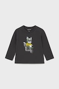 Mayoral longsleeve din bumbac culoarea gri, 2065