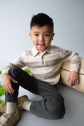 Mayoral pulover pentru copii din amestec de lână culoarea maro, light, 4122