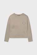 Mayoral top a maniche lunghe in cotone colore marrone 7014