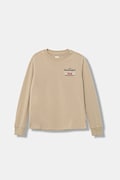 Levi's longsleeve copii LEGENDARY LS TEE culoarea bej, uni, 9EN715