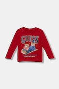 Детска блуза с дълги ръкави Guess в червено с принт I5BI00 I3Z14
