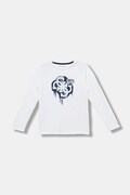 Guess longsleeve bawełniany dziecięcy kolor biały z nadrukiem L5BI01 I3Z14