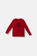 Guess longsleeve bawełniany dziecięcy kolor czerwony z nadrukiem L5BI01 I3Z14