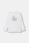 Guess longsleeve bawełniany dziecięcy kolor biały wzorzysty L5BI39 I3Z14