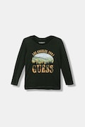 Guess longsleeve in cotone bambino/a colore verde N5BI13 I3Z14