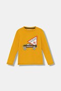 Guess longsleeve bawełniany dziecięcy kolor pomarańczowy z nadrukiem N5BI14 I3Z14