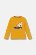 Guess longsleeve bawełniany dziecięcy kolor pomarańczowy z nadrukiem N5BI14 I3Z14