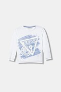 Guess longsleeve bawełniany dziecięcy kolor biały z nadrukiem N5BI17 I3Z14