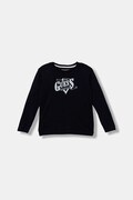 Guess longsleeve din bumbac pentru copii culoarea bleumarin, cu imprimeu, N5BI18 I3Z14