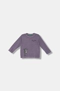 United Colors of Benetton longsleeve bawełniany dziecięcy kolor fioletowy z nadrukiem 3PCMG10K6