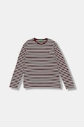 United Colors of Benetton longsleeve din bumbac pentru copii culoarea bordo, cu imprimeu, 3FNLC10QB