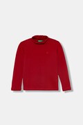 United Colors of Benetton longsleeve dziecięcy kolor czerwony gładki 3DKEG10JU