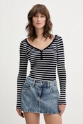 Блуза с дълги ръкави Tommy Jeans в тъмносиньо DW0DW20903