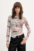 Guess Originals longsleeve culoarea bej, W5YP43 KBBF2