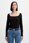United Colors of Benetton longsleeve culoarea negru, 3FJHD10AQ