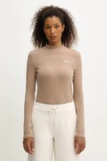 Μακρυμάνικο Guess ALBA χρώμα: μπεζ, V5BP10 KCBF1