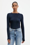 Tommy Jeans longsleeve culoarea bleumarin, DW0DW21568
