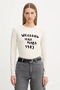 Weekend Max Mara longsleeve RENOIR kolor beżowy 2525946032600