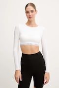 Tričko s dlhým rukávom Calvin Klein Underwear biela farba, LV00QF8600