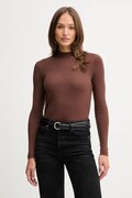 Μακρυμάνικο Pepe Jeans χρώμα: καφέ, PL5000042