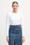 Calvin Klein Jeans longsleeve kolor biały LV047A803G